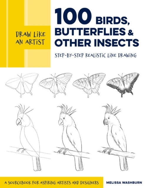 Draw Like an Artist 100 Birds Butterflies and Other Insec