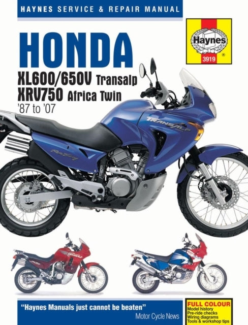 Honda Xl600/650 Transalp & Xrv750 Africa Twin (87 - 07)