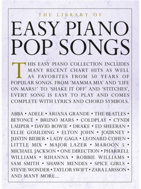 The Library of Easy Piano Pop Songs