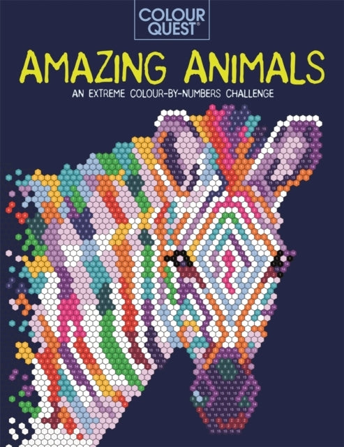 D1 COLOUR QUEST AMAZING ANIMALSAN EXTREME COLOUR BY NUMBERS C