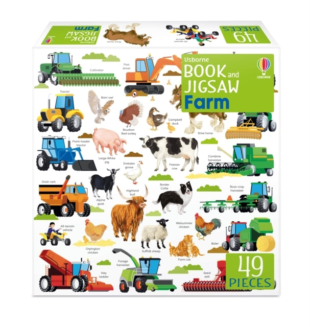 Usborne Book And Jigsaw Farm