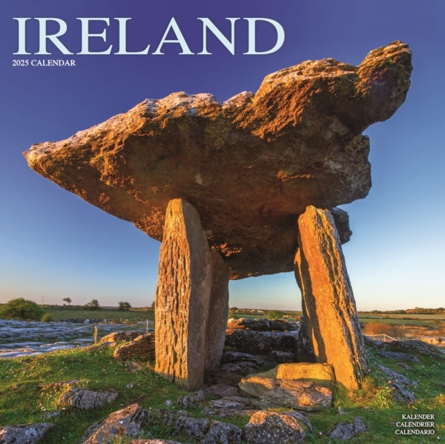Ireland Calendar 2025 Square Travel Wall Calendar - 16 Month