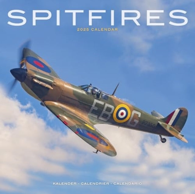 Spitfires Calendar 2025 Square Plane Wall Calendar - 16 Mont