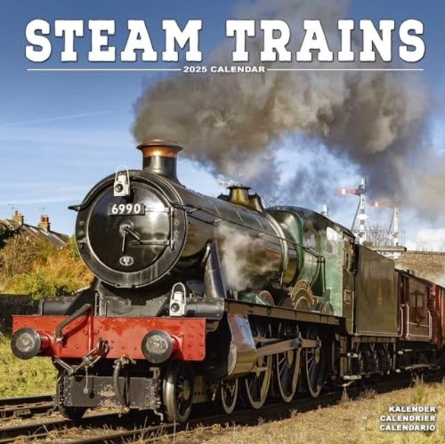 Steam Trains Calendar 2025 Square Trains Wall Calendar - 16