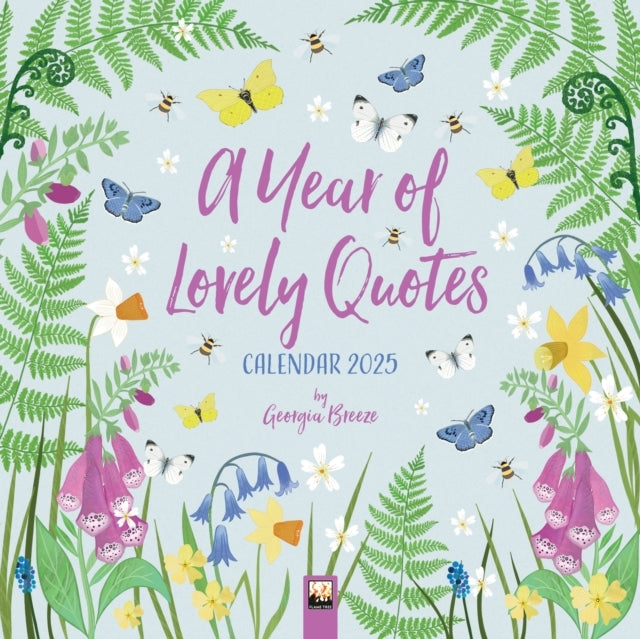 A Year Of Lovely Quotes Wall Calendar 2025 (Art Calendar)