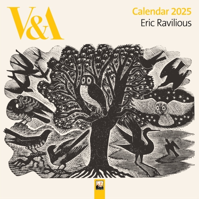 V&A Eric Ravilious Wall Calendar 2025 (Art Calendar)