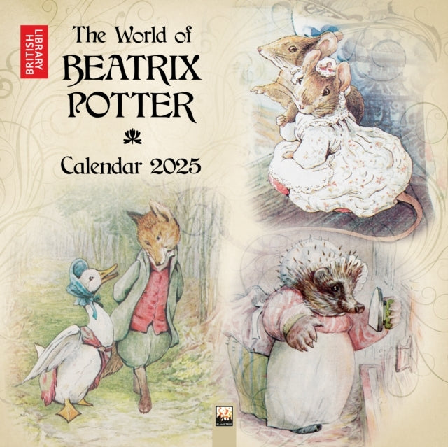 British Library Beatrix Potter Wall Calendar 2025 (Art Cale
