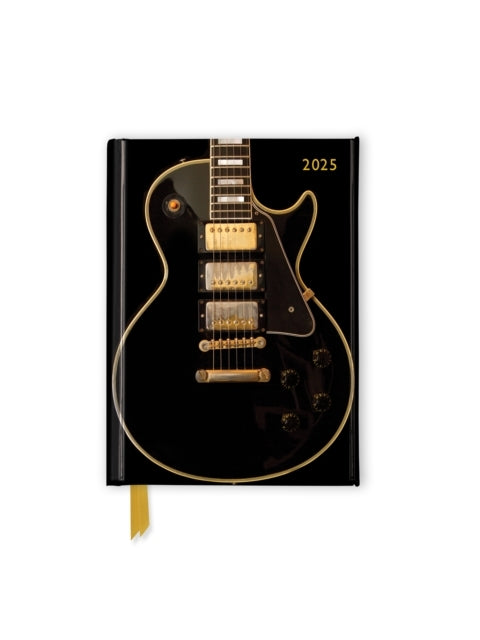 Black Gibson Guitar 2025 Luxury Pocket Diary Planner - Week