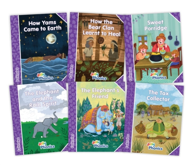 Jolly Phonics Folktales Purple Readers Level 5 Complete Set