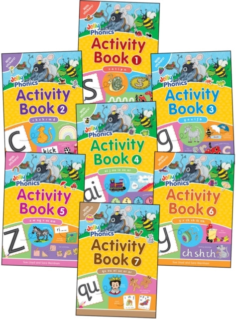 Jolly Phonics Activity Books 1-7In Precursive Letters (Briti