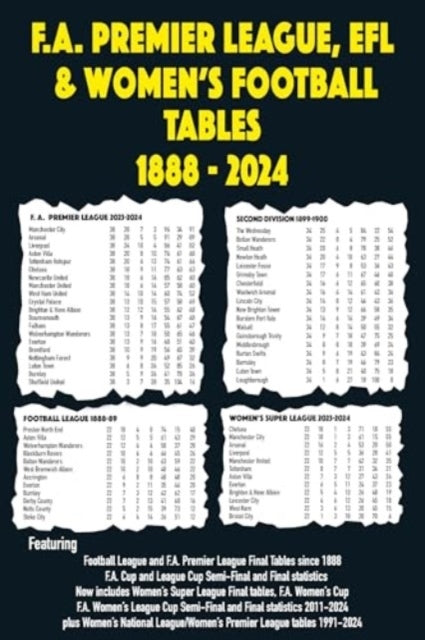 Fa Premier League Efl & Women's Football Tables 1888-2024