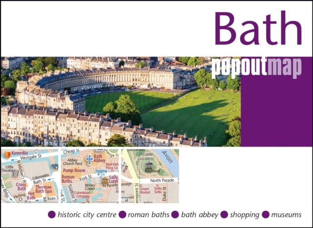 Bath Popout Map - Pocket Size Pop Up Map Of Bath City Centr