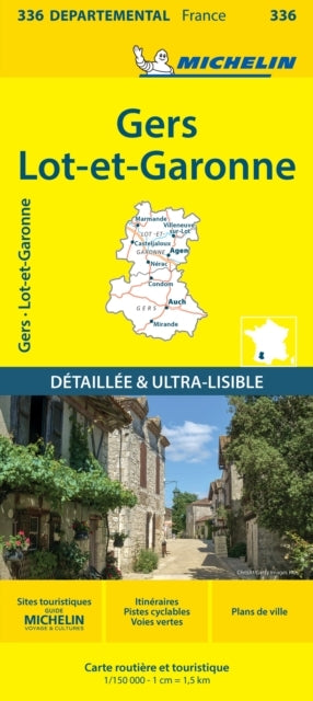 France blad 336: Gers, Lot et Garonne 1:150.000