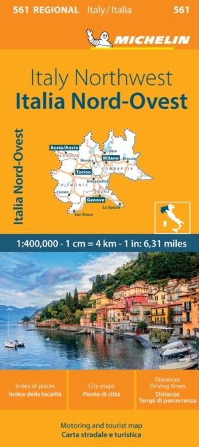 Italy Northwest - Michelin Regional Map 561Map