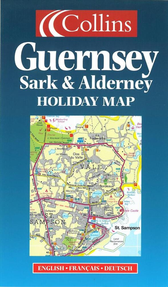 Guernsey,Sark & Alderney, Holiday Map