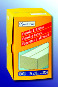 Frankeringsetiket Avery dobbelt 128 x 38