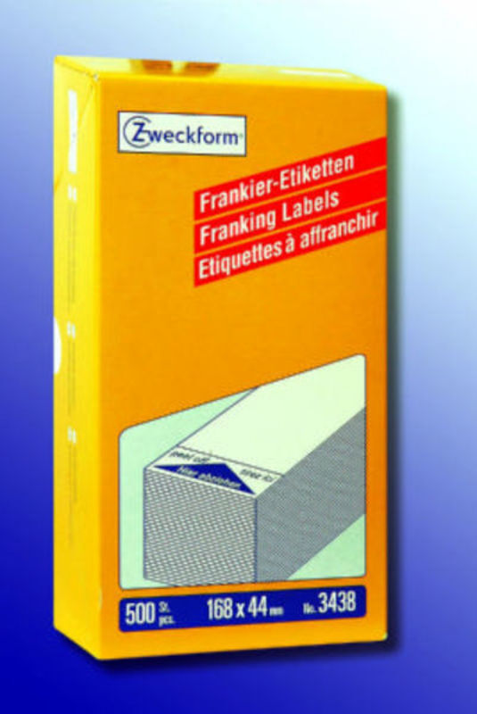 Frankeringsetiket Avery enkelt 168 x 44