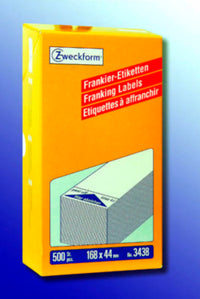 Frankeringsetiket Avery enkelt 168 x 44