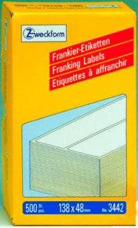 Frankeringsetiket Avery dobbelt 138 x 48