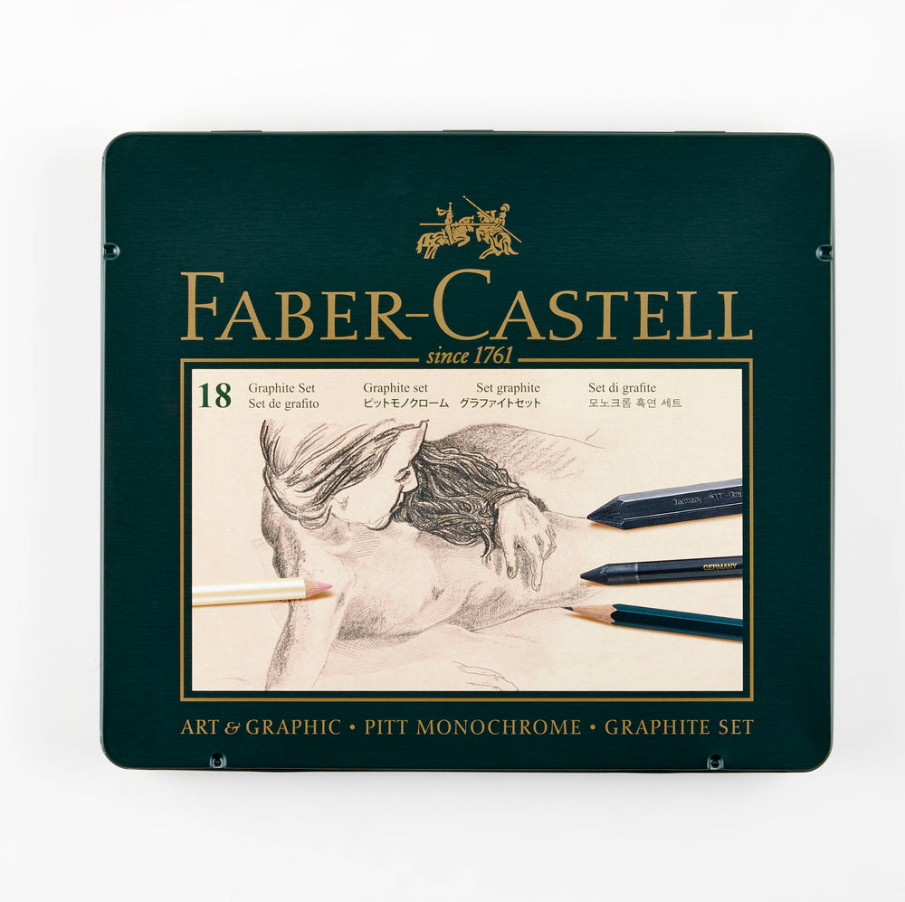 Faber-Castell Tegnesæt monochrome grafit 18 dele