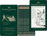 Blyant sæt pitt Faber-Castell 9000 5b-5h tin 12 ass