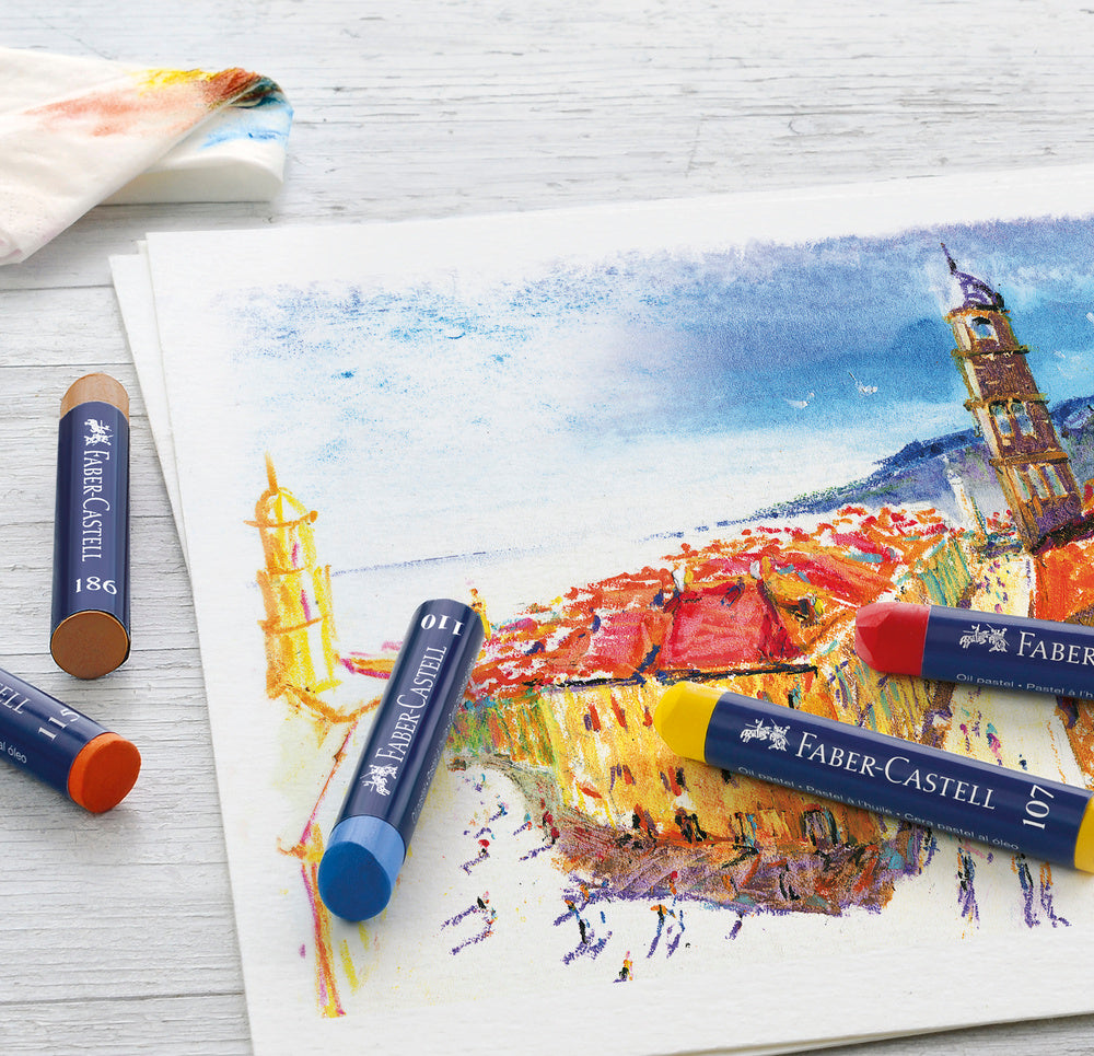 Oliekridt Faber-Castell pastels 24 stk