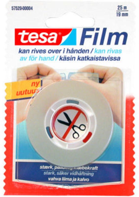 TAPE FILM HAND-TEARABLE TESA 25 M 19 MM