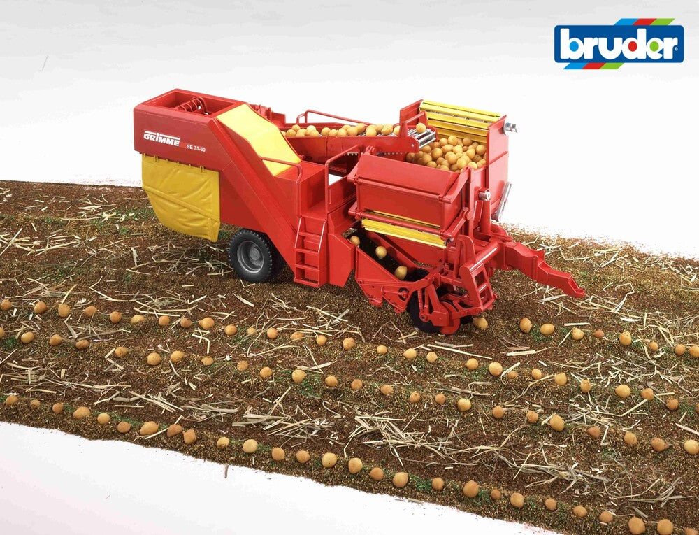 Bruder Grimme SE 75-30 kartoffel optager med kartofler