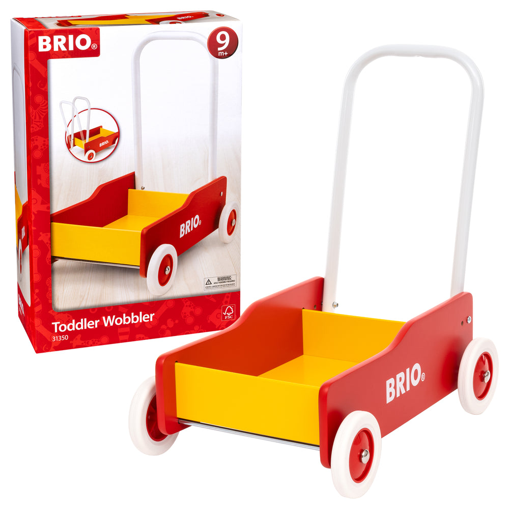 BRIO 31350 Lære-gå-vogn, rød-gul