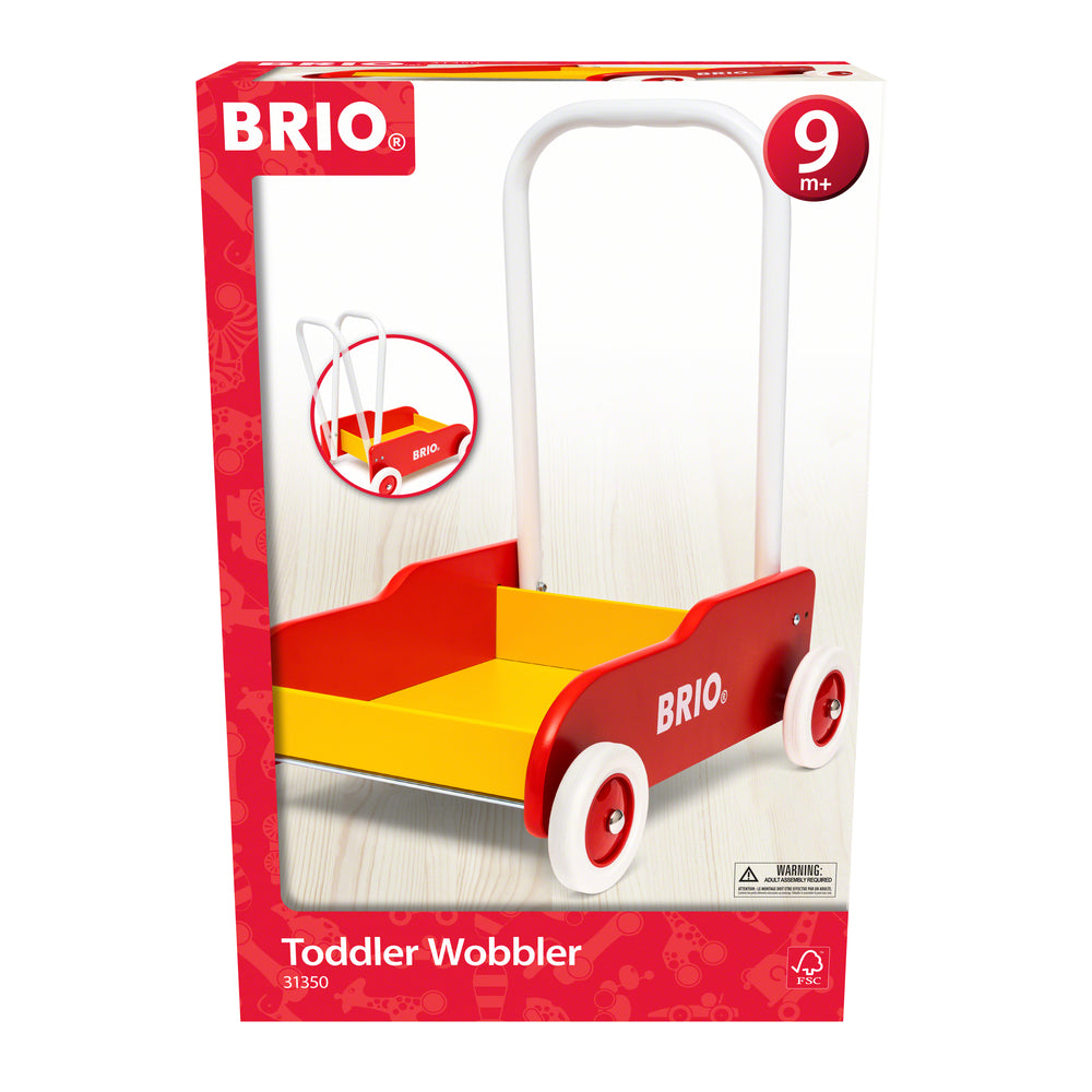 BRIO 31350 Lære-gå-vogn, rød-gul