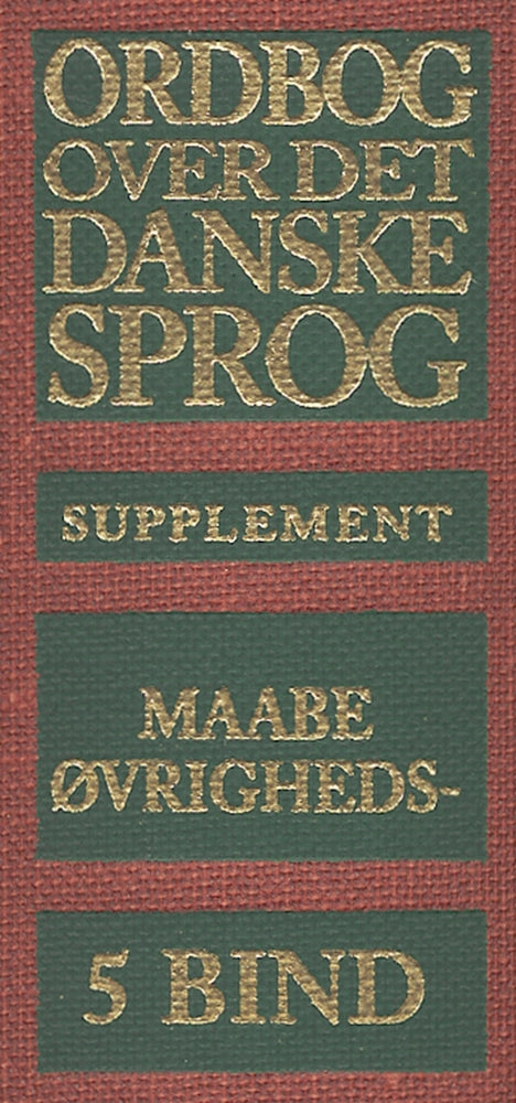 Ordbog over det danske Sprog. Supplement