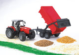 Bruder Massey Ferguson 7480 traktor med tipvogn