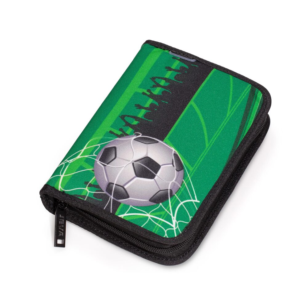 Penalhus Jeva onezip football m/indhold