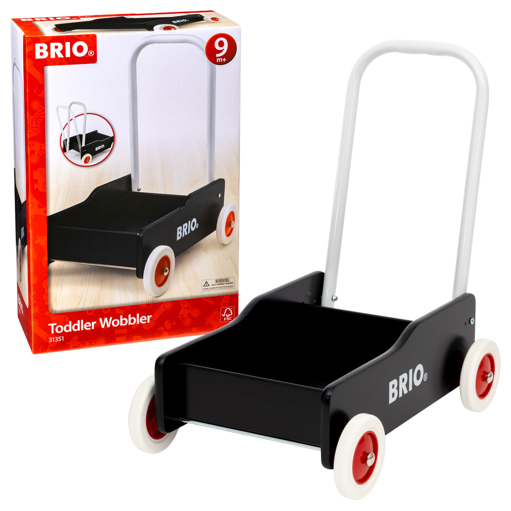 D2 BRIO 31351 Lære-gå-vogn, sort