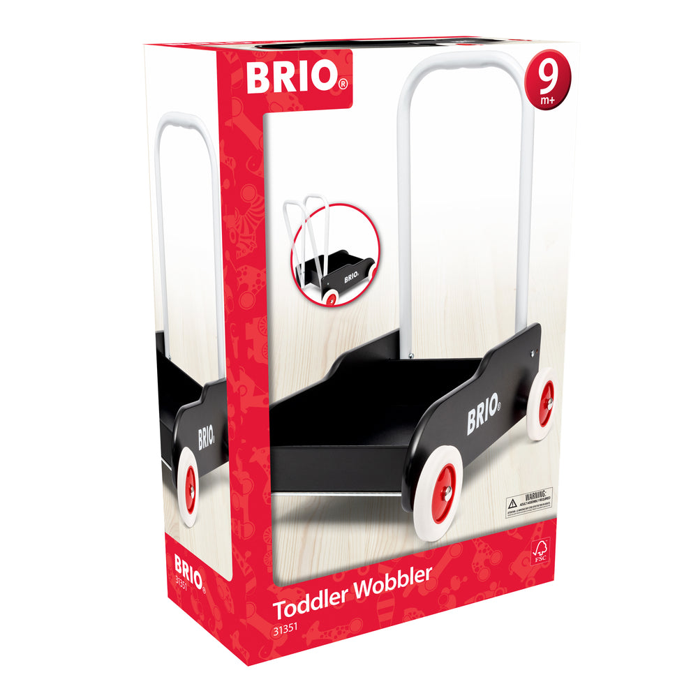 D2 BRIO 31351 Lære-gå-vogn, sort