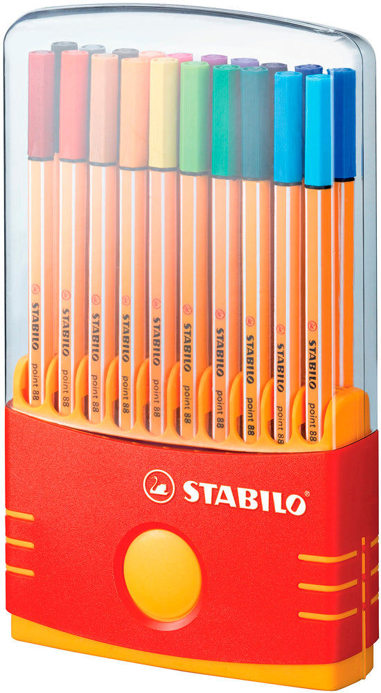 Fiberpen point 88 Stabilo colorparade i box