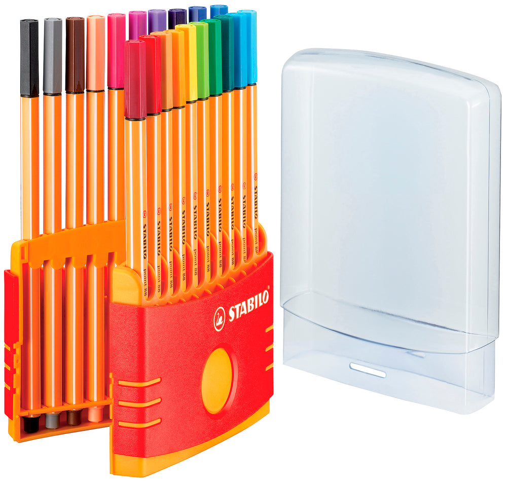 Fiberpen point 88 Stabilo colorparade i box