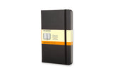 Notesbog Moleskine pocket sort m/192 linjerede ark hard