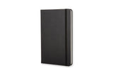 Notesbog Moleskine large sort m/240 linjerede ark hard cover