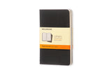 Notesbog Moleskine pocket cahiers sort 3 stk m/64 linjerede