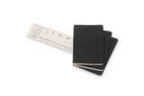 Notesbog Moleskine pocket cahiers sort 3 stk m/64 linjerede