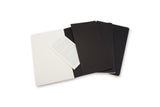 Notesbog Moleskine l cahiers sort 3 stk m/80 linjerede ark