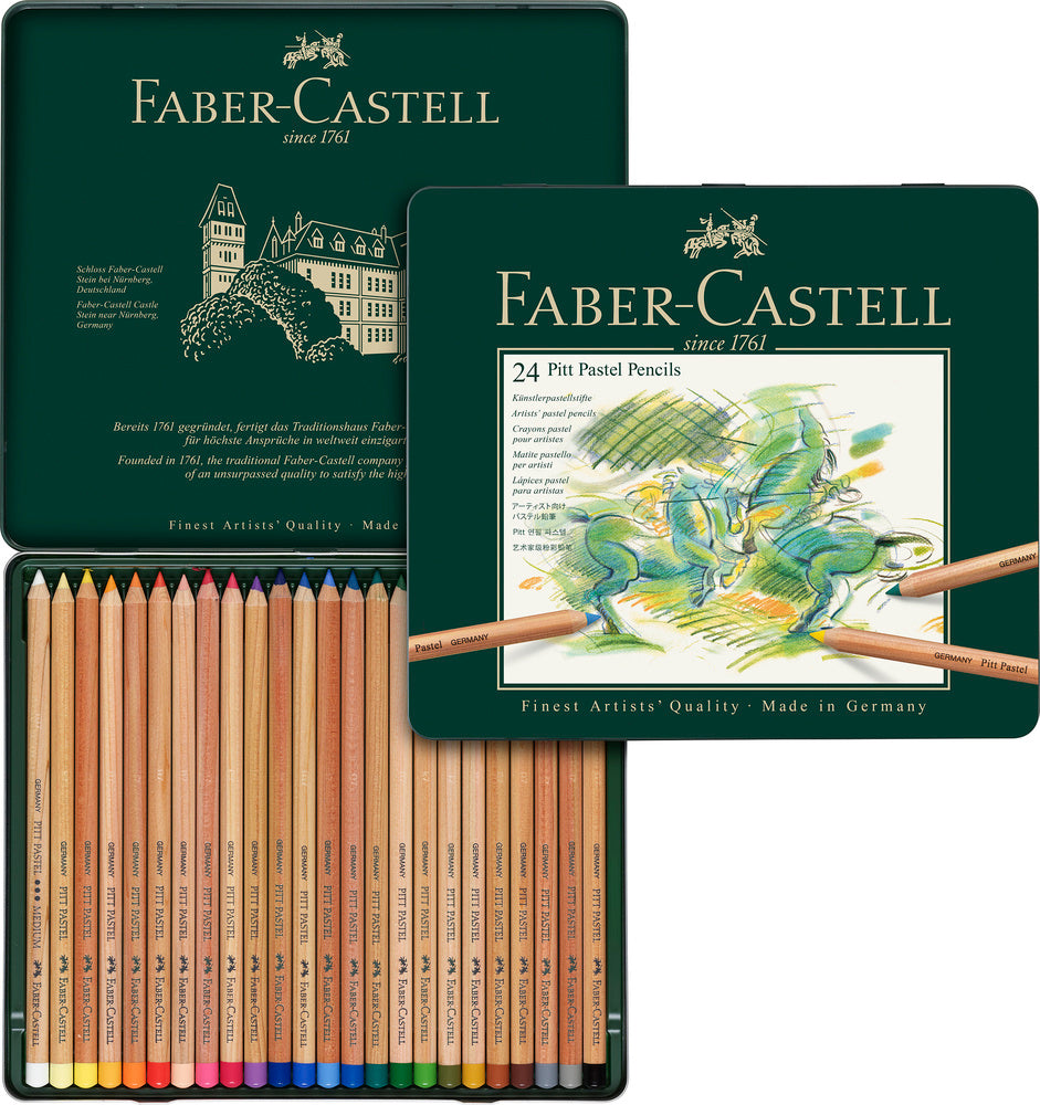Farveblyant pitt Faber-Castell pastel 24 stk