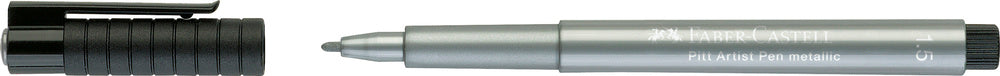 Artist pen Faber-Castell sølv
