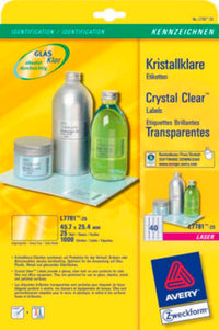 Crystal clear labels 45,7x25,4mm