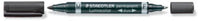 Marker Staedtler lumocolor duo f/m sort