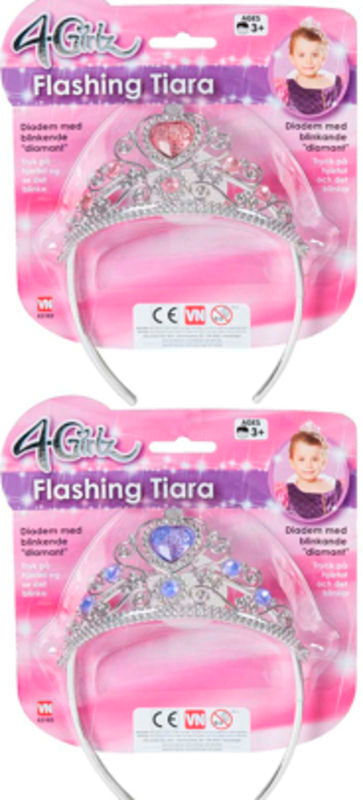 4-GIRLZ DIADEM MED LYS
