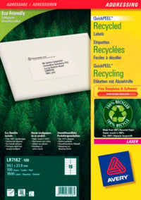 Adresseetiketter recycling 99,1x34mm