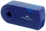 Faber-Castell blyantspidser sleeve mini rød/blå