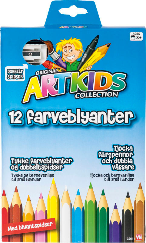 ARTKIDS JUMBO FARVEBLYANTER 12 STK